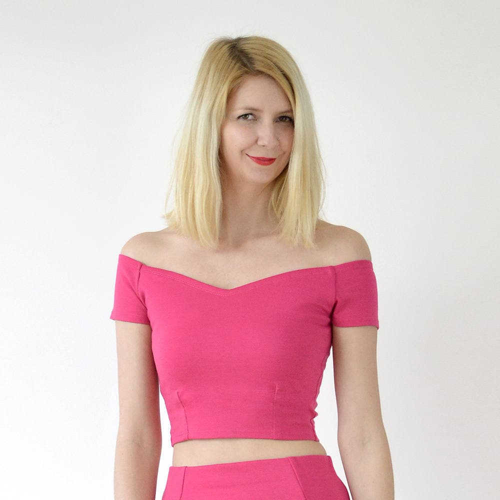 Off-Shoulder Crop Top